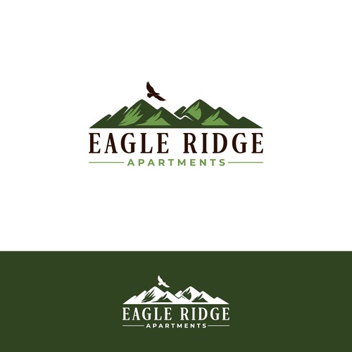 Eagles Ridge Apartments refreshed brand / logo Design by Paskids