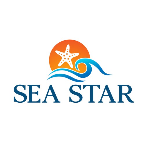 Design a beautiful, fun logo for our boat Sea Star Design by Grey Crow Designs