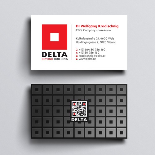 Diseño de DELTA Business Card Relaunch de Design sp