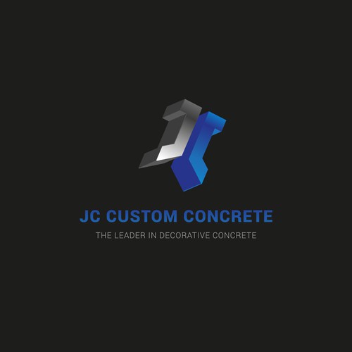 Jc custom concrete needs a bold and colourful logo Design by CSBS