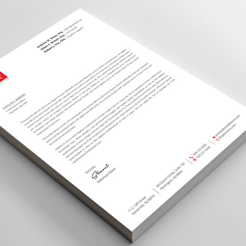 Letterhead for Divorce & Family Law Firm; Modern, Conservative Design Design by TanLearn