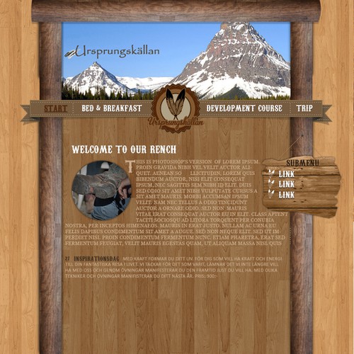 Proposta di design per un contest della categoria Design di sito web realizzata da M4verick