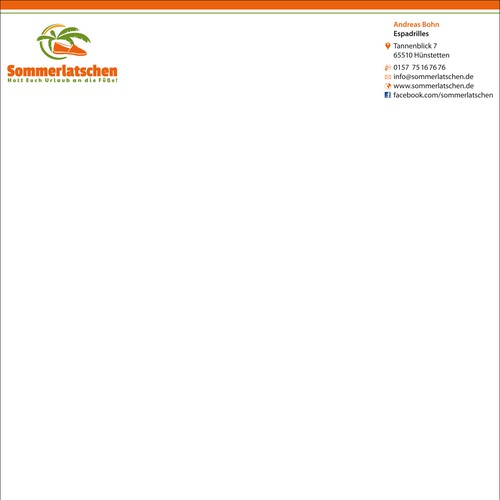 Stationery contest entry by Setzermeister