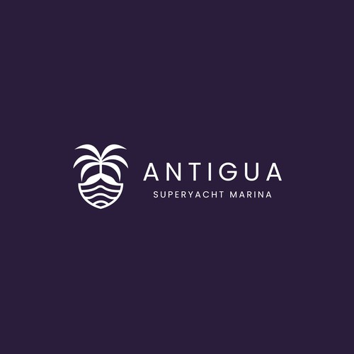 Logo for Antigua Superyacht Marina Design by NITIPIA Std.