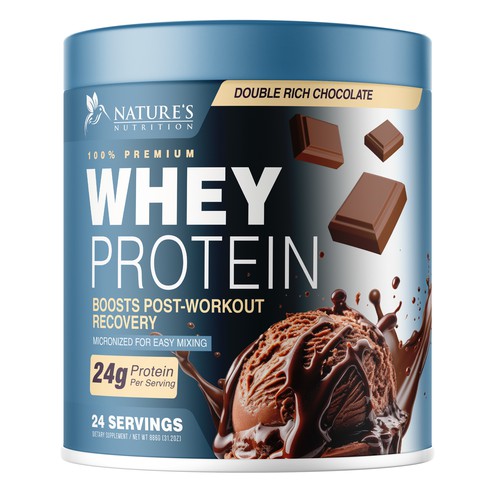 Tasty Whey Protein Chocolate Design Needed for Nature's Nutrition Design réalisé par UnderTheSea™