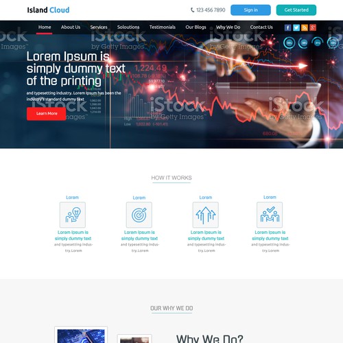 Web page design contest entry by Dreams Designer
