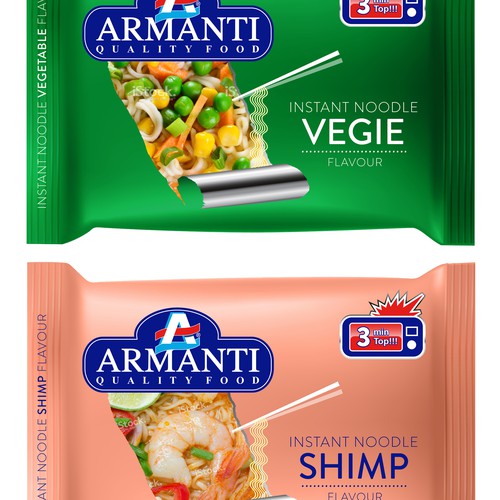 New Armanti Instant Noodles Design by sarapaheylo