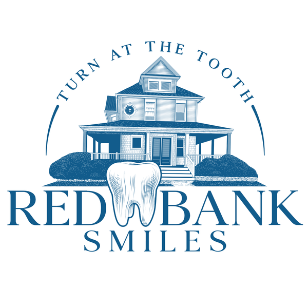 Logo design for a dental clinic named Red Bank Smiles.