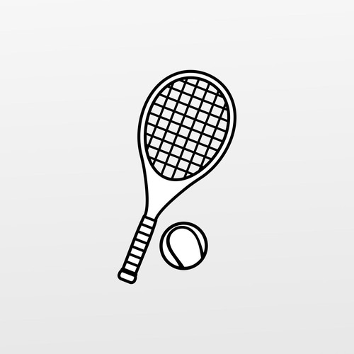 テニスラケットとボールのイラストが入ったテニスウェアをデザインしてください Concours De T Shirt 99designs
