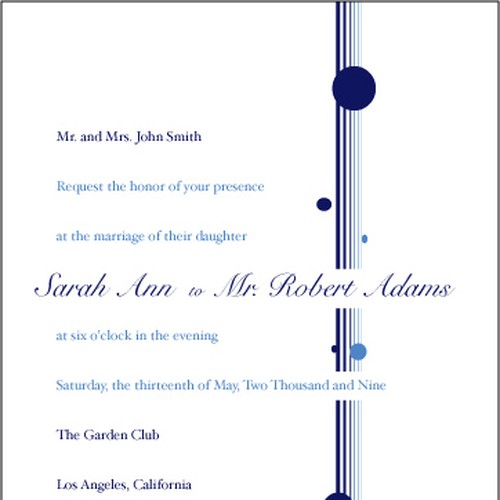 Letterpress Wedding Invitations Design by LEBdesign
