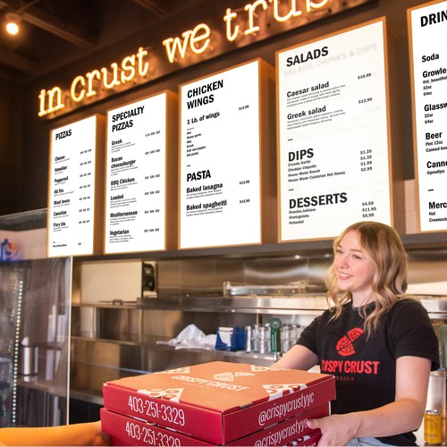 Menu Boards Design by One Tiny Hedgehog