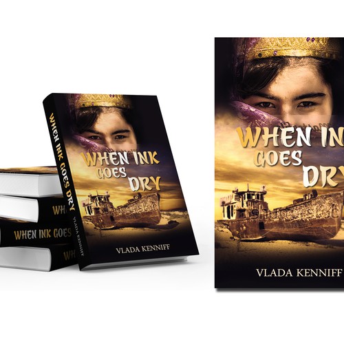 When Ink Goes Dry Book Cover Design Book cover contest
