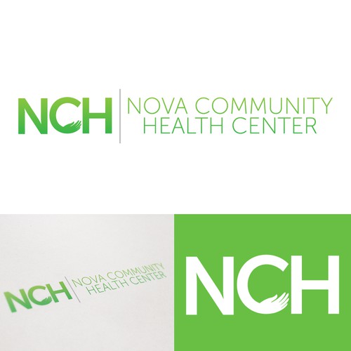 logo for NCH Northern Virginia Community Health Diseño de minucosminu