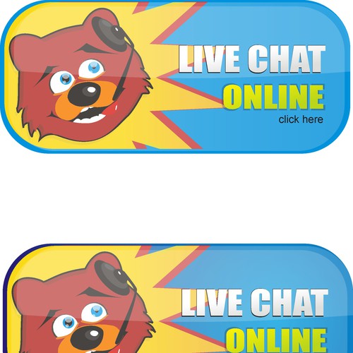 Design a "Live Chat" Button Design por Leeandroo