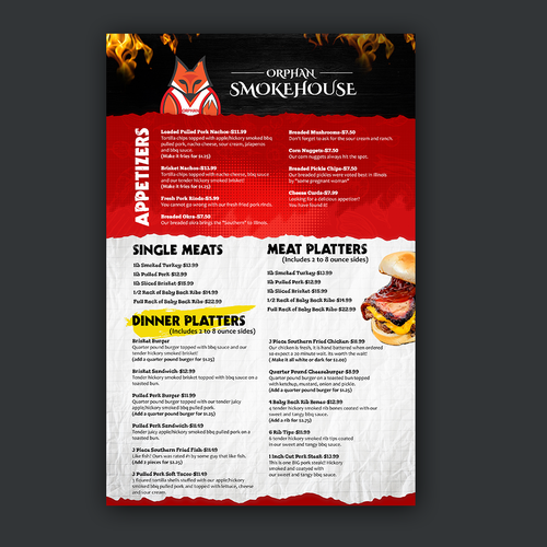 Bright colorful menu to catch the attention of EVERYONE! Design von Smarika Ahuja ❤