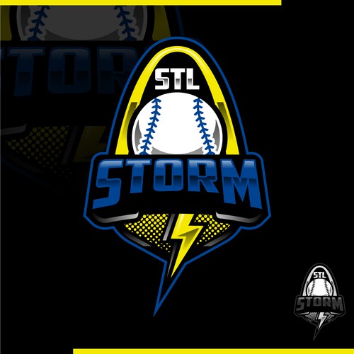 Designs Youth Baseball Logo STL Storm Logo design contest
