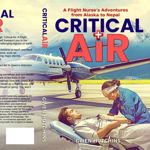 Create a cover about an emergency flight nurse's adventures Design by SusansArt