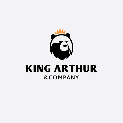 Need an iconic bear logo for King Arthur & Company. Design by axan