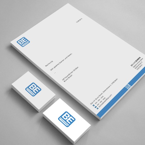 Stationery für BE IT Consulting Design by Sandyago38