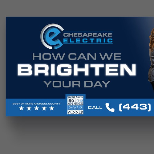 Chesapeake Electric Billboard Design by P I X 3 L