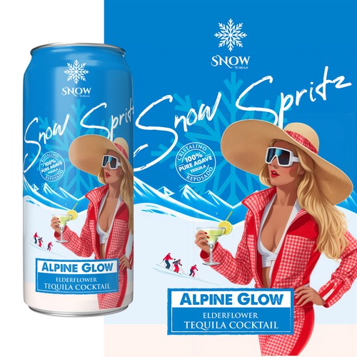 Snow Tequila Cocktail CANS Design réalisé par Davi Giolo ★