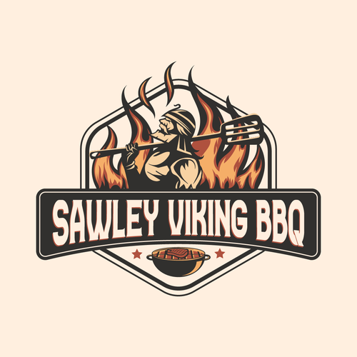 Viking Inspired BBQ Food Delivery Needs a Logo Design by Naufal RA