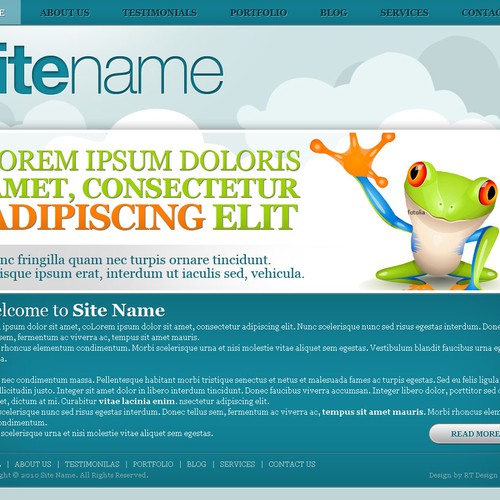 1-3 Page Website Template Design von RTDS