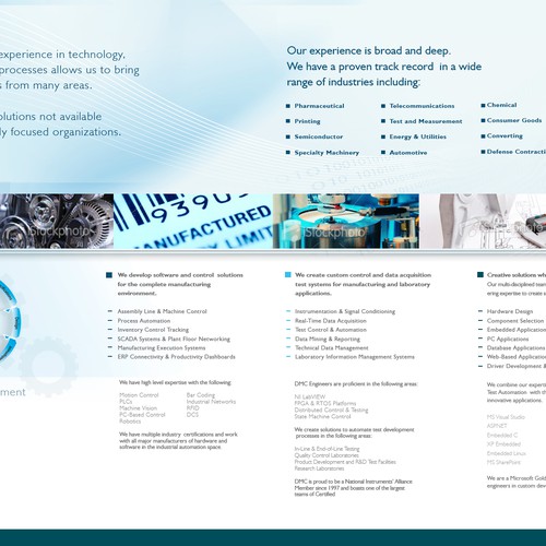Corporate Brochure - B2B, Technical  Ontwerp door Antea