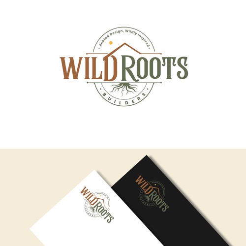 Logo for Wild Roots Builders – Eco-Friendly, Whimsical Outdoor Spaces Design by websmartusa