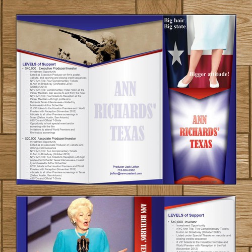 CREATE Brochure for FILM Ann Richards Texas' デザイン by Ken-cambodia