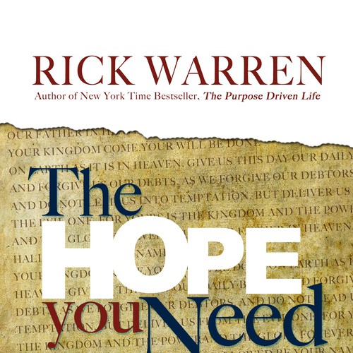 Design Rick Warren's New Book Cover Design réalisé par Gerald C. Yarborough