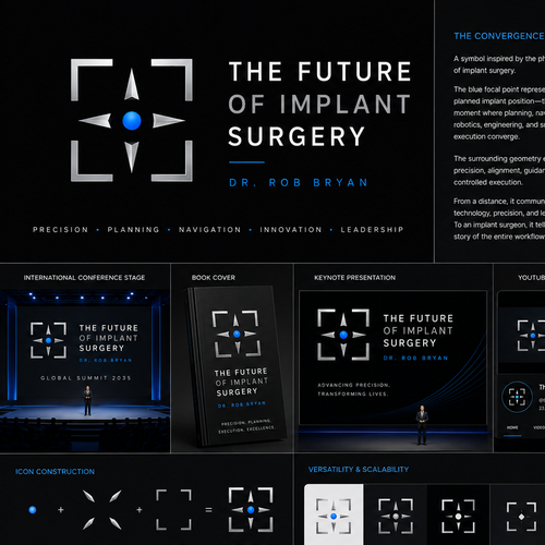 "The Future of Implant Surgery Dr. Rob Bryan" winning Logo design