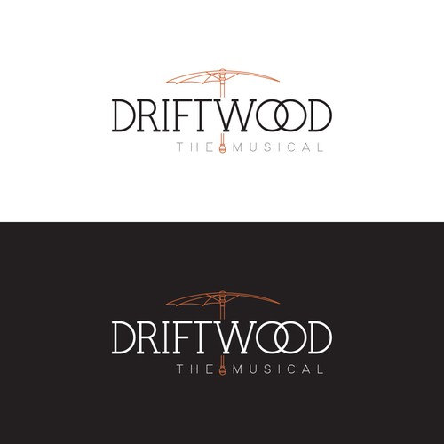 Design the Title Treatment/Hero Image  for new Musical DRIFTWOOD Diseño de Baby Steps Design