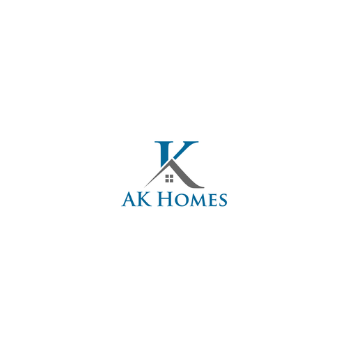 AK Homes new real estate office logo design Logo design contest