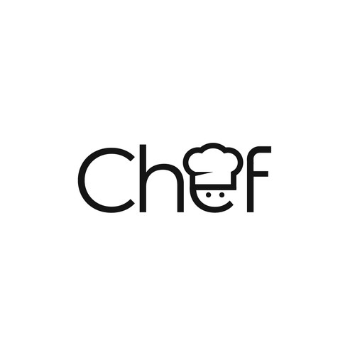 "CHEF": Food & Cooking Social Media Logo Design by Wanderline