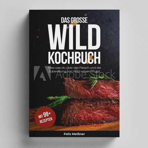 wild meat cookbook cover Design réalisé par Adela.N