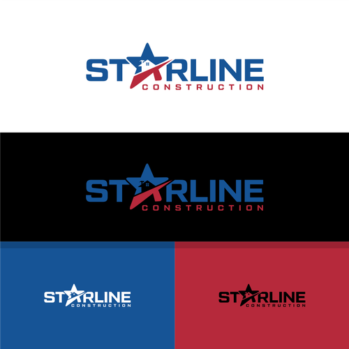 Starline Construction Logo Design by Eniyatee