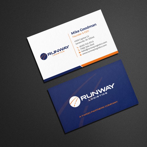 Design di Runway Logistics Business Card di Muaz™