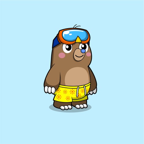 Pop & Cool Looking  2D Mole Character For Our Brand New Game in NFT Diseño de jasterxinan