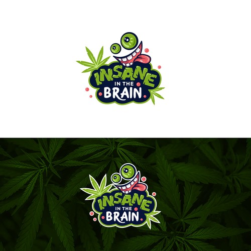 CBD Weed Marihuana Insane In The Brain SUPER CONTEST GOLD GUARANTED WINNER Design by kristinamil