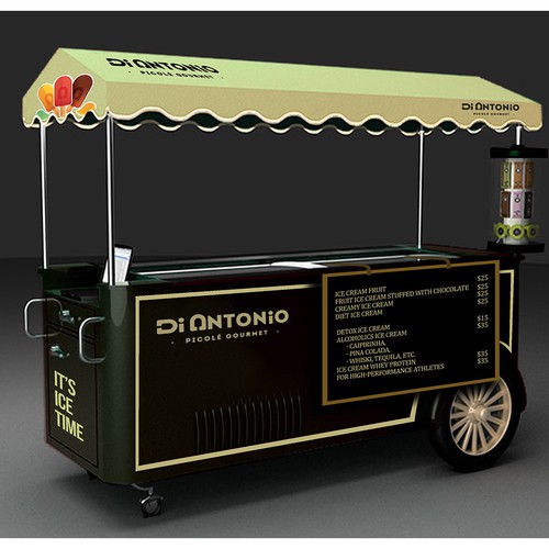 I need a design to customize ice cream cars with logo Di Antonio Gourmet Design by irsyadfikri