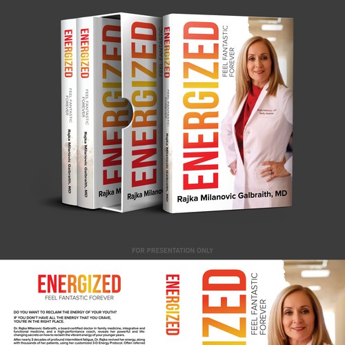 Design a New York Times Bestseller E-book and book cover for my book: Energized デザイン by Auroraa-art⭐