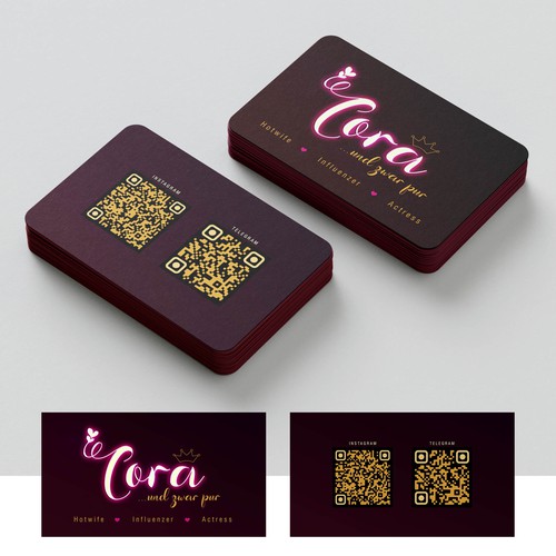 Tarjeta de presentación propuesta en el concurso por Venkatg543