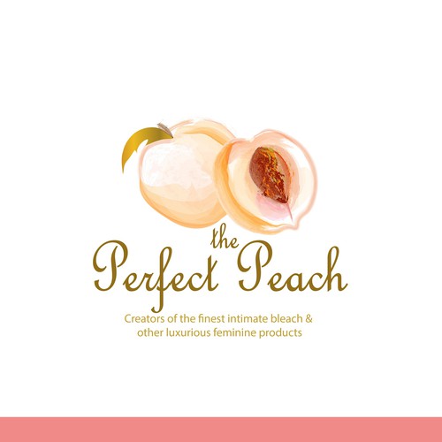 The Perfect Peach! Peach Bleach Logo Design by A_S_design