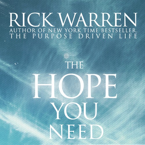 Design Rick Warren's New Book Cover Design por dmaust