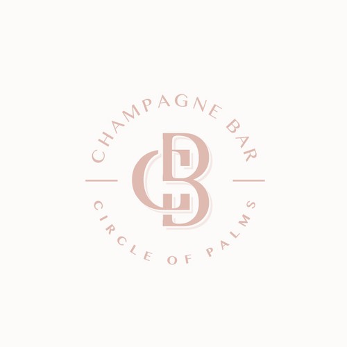 Luxury and modern Champagne Bar logo Design by brandking inc.