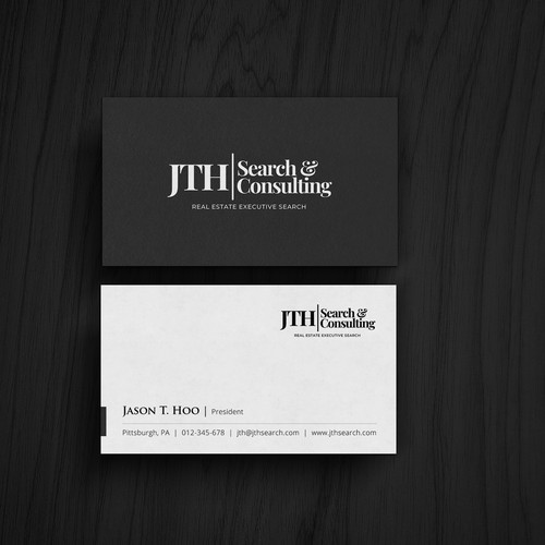 Business Card Design for Executive Search Firm Design by kaylee CK