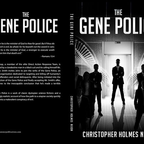 The Gene Police (Dystopian Science Fiction) Book Cover Design réalisé par zeIena ◣_◢