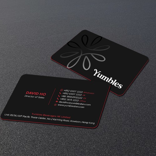 Create a Business Card for Yumbles! A Young Dynamic Fermented Foods Company Based in Hong Design by TanLearn