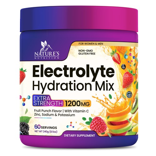 Hydration Electrolytes Design Needed for Nature's Nutrition Design by Black-Pepper